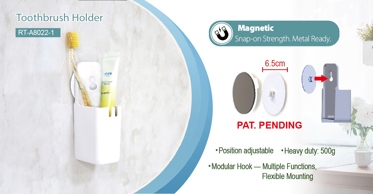 RT-A8022-1 Toothbrush Holder - Position Adjustable