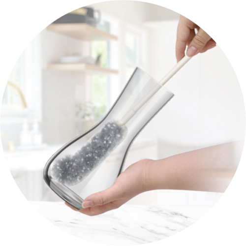 RT-D3640 J型洗杯刷-適用杯底轉角難清理處