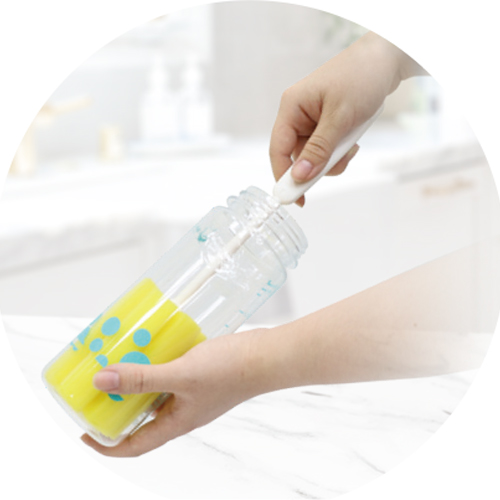 RT-C3637 海綿洗杯刷-杯壁貼合徹底清潔